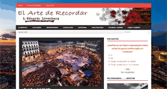 Desktop Screenshot of elartederecordar.es