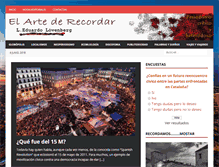 Tablet Screenshot of elartederecordar.es